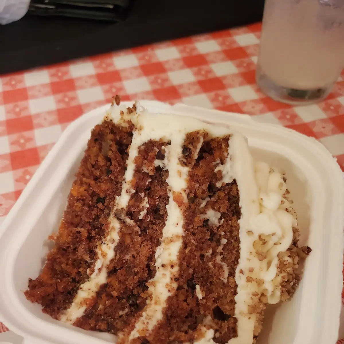 Homemade Carrot Cake and Espresso