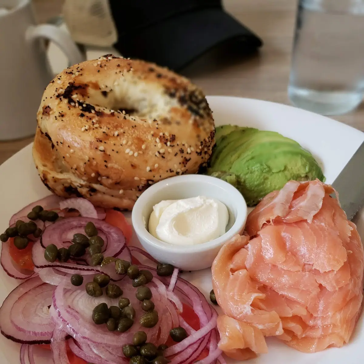 Norwegian Smoked Salmon Avocado & a Bagel