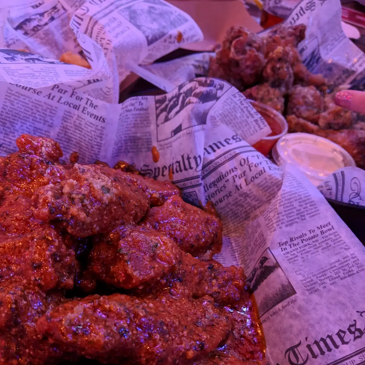 Hot Garlic Parmesan Wings