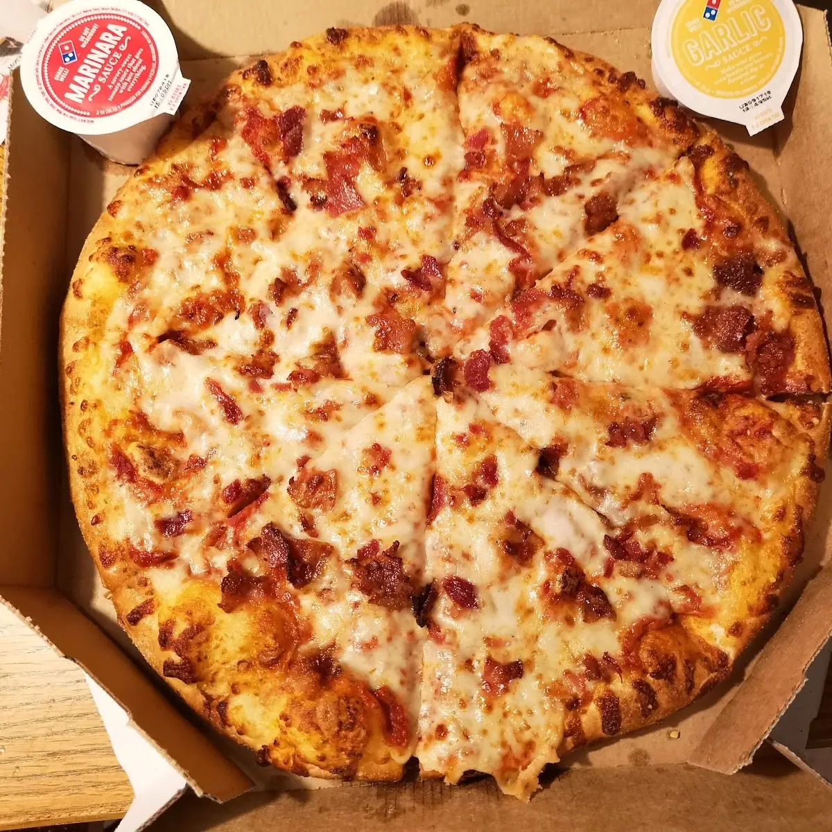 Cheese Pizza with Bacon