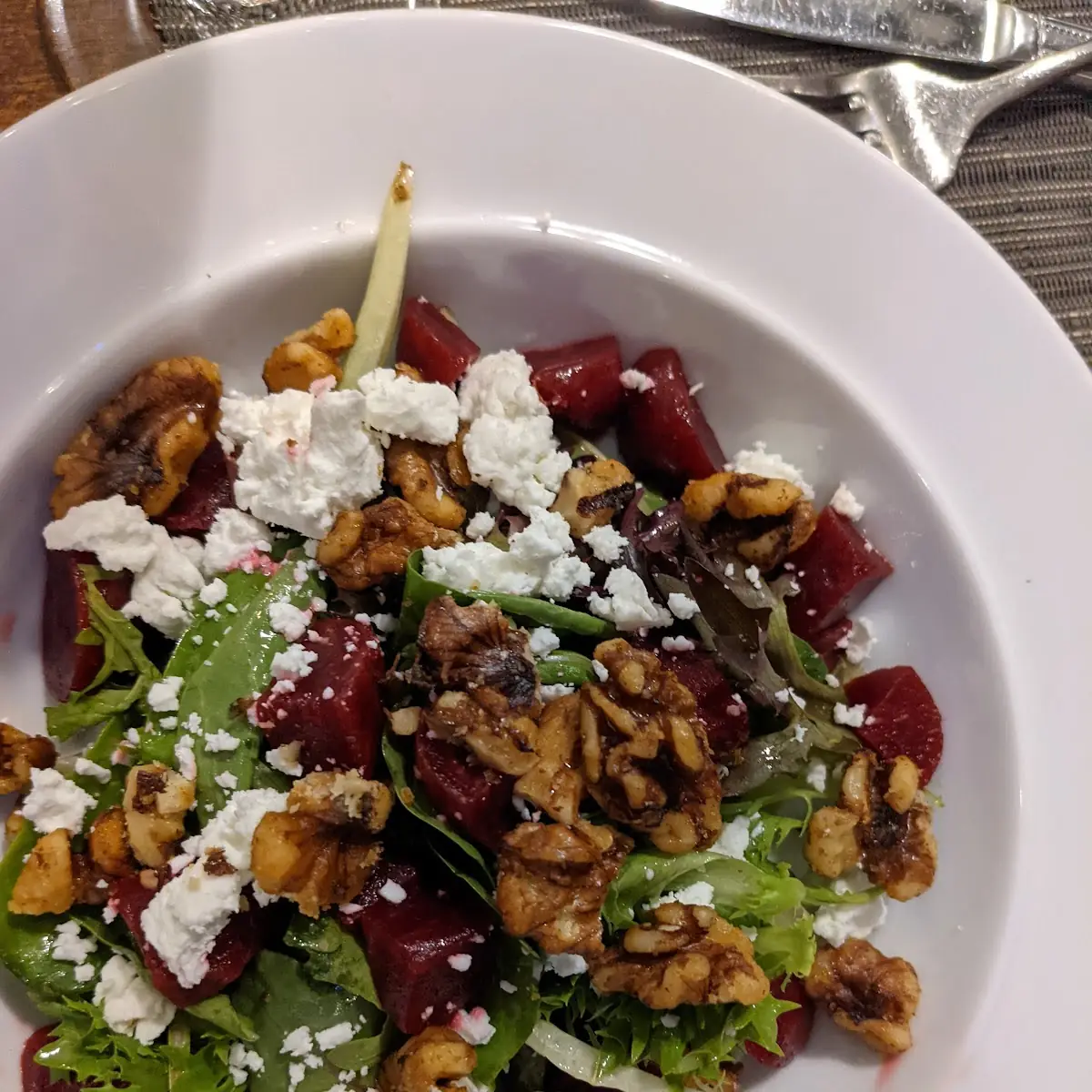 Panko Crusted Goat Cheese Salad