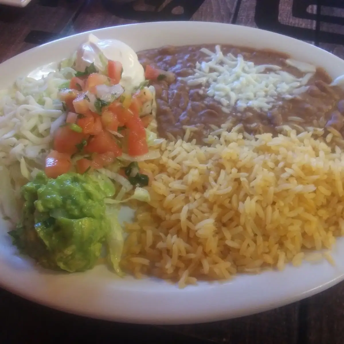 Asada Taco with Rice and Beans