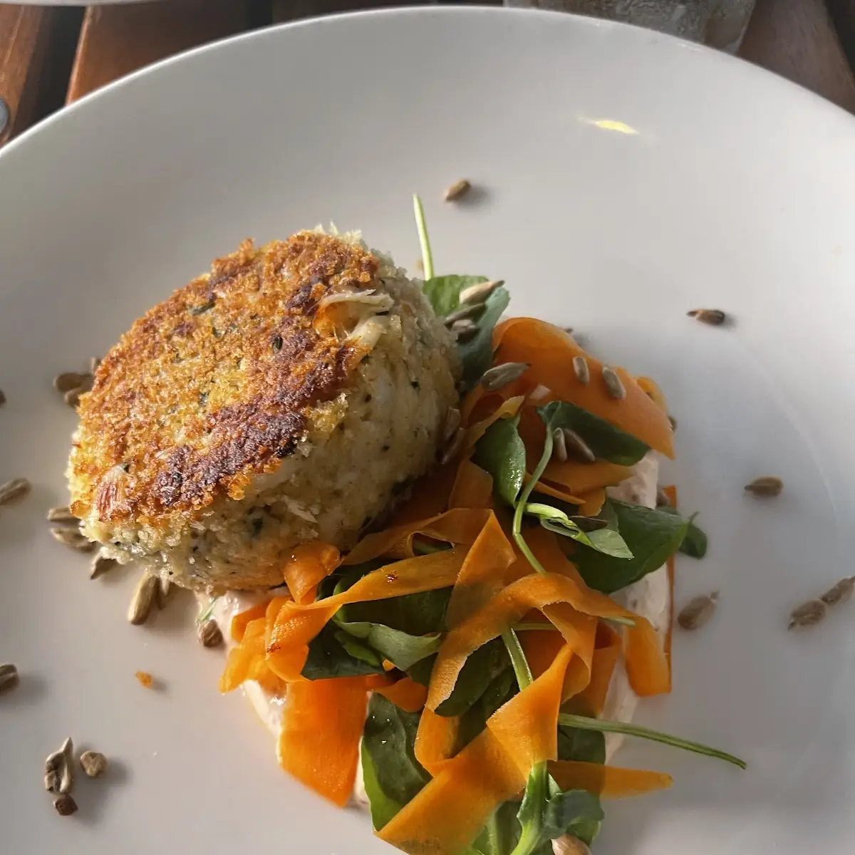 Jumbo Lump Crab Cake Pickled Carrot