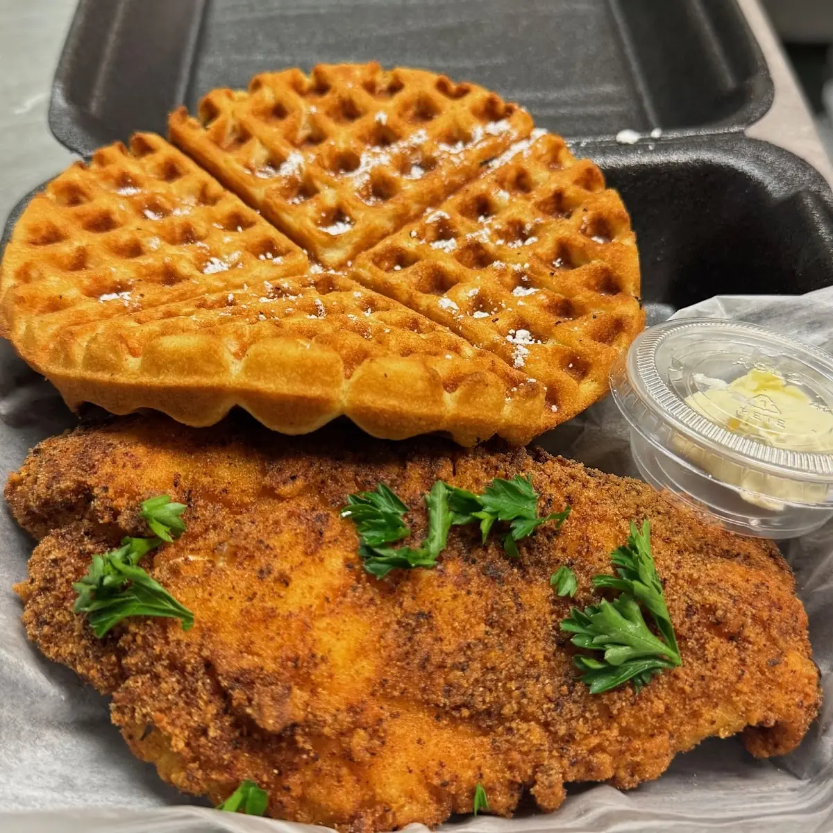 Fried Catfish and Waffle