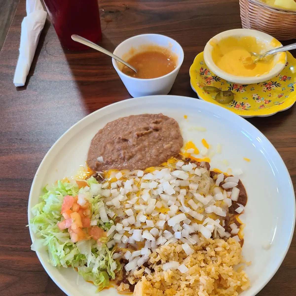 Rice & Refried Beans Side