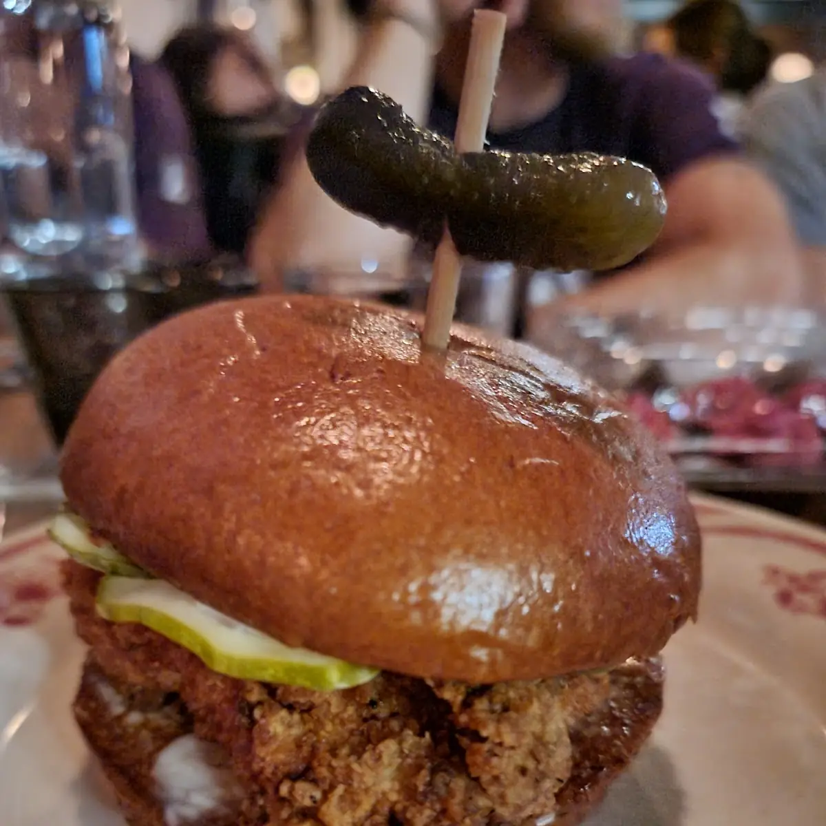 Fried Chicken Sandwich with Pickle