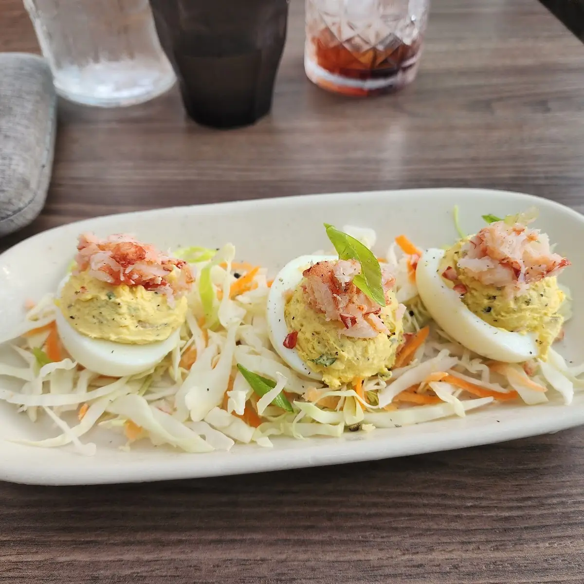 Lobster Deviled Eggs