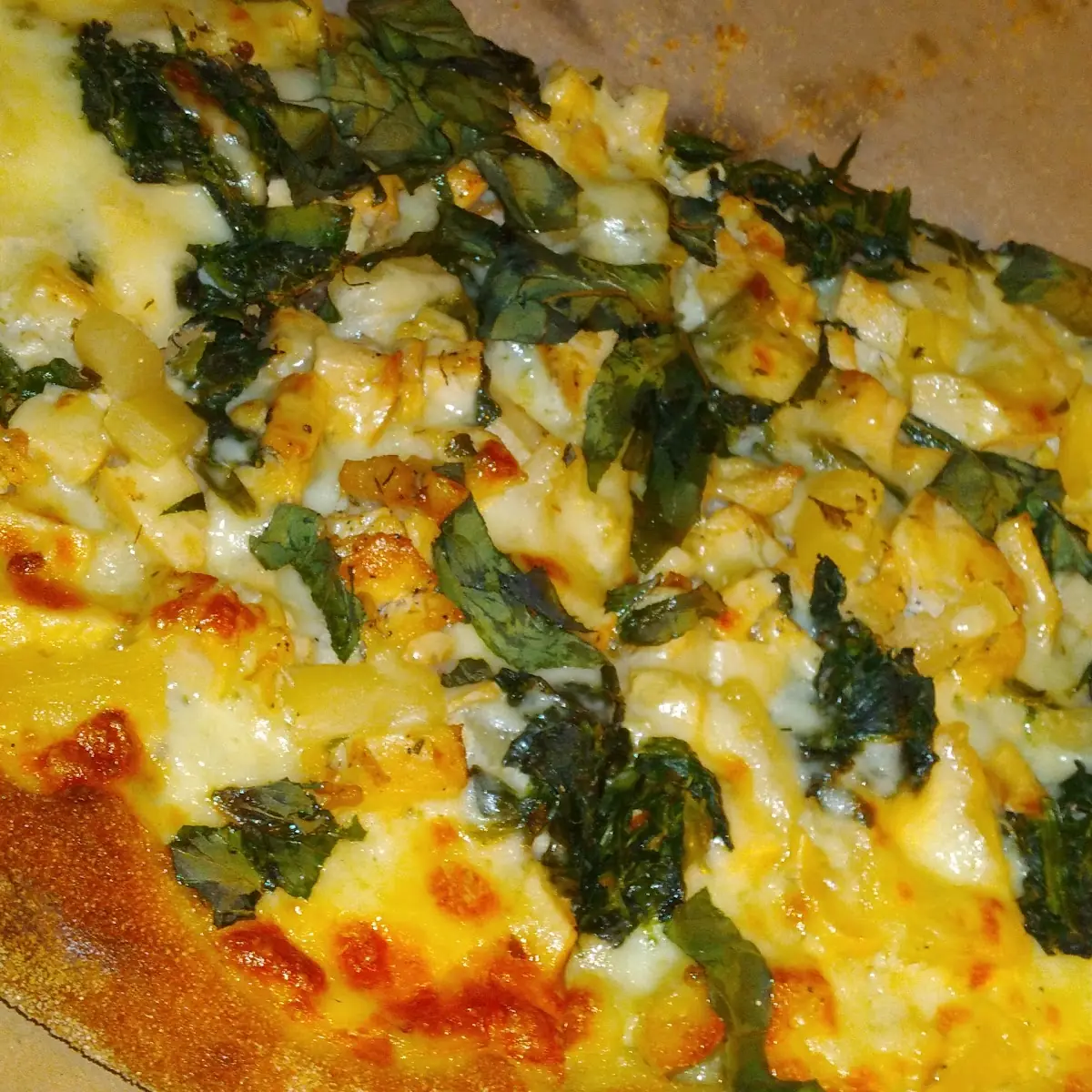 Tom Spinach Feta Pizza