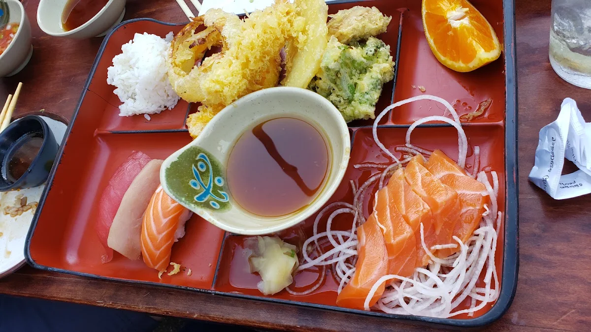 Bento Box with Two Orders of Sashimi