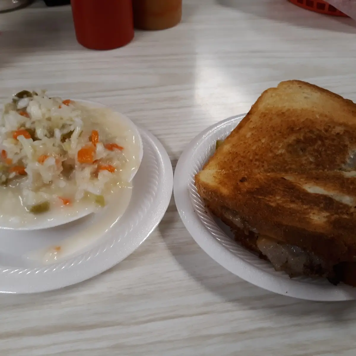 Beef Brisket and Coleslaw