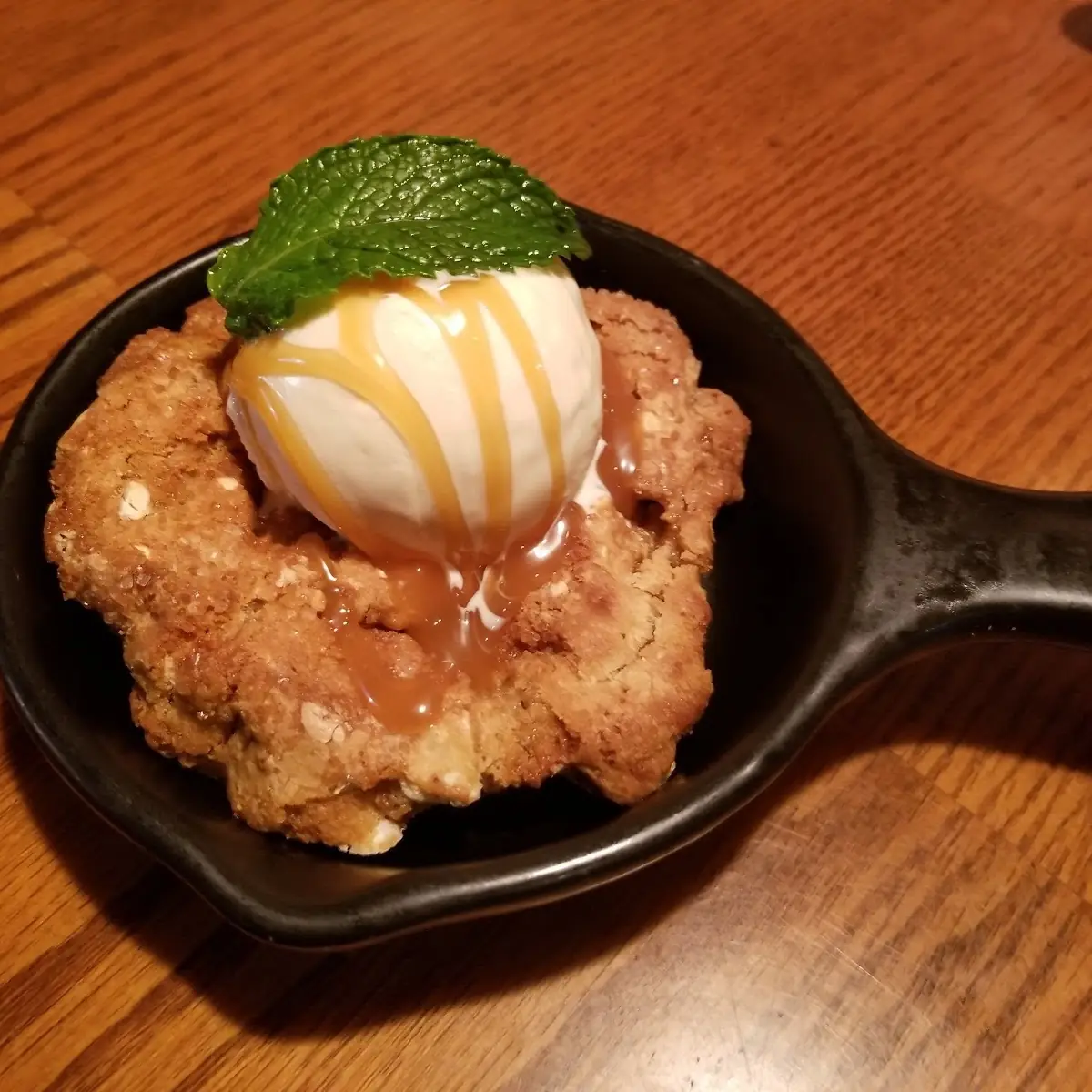 Salted Caramel Skillet Cookie