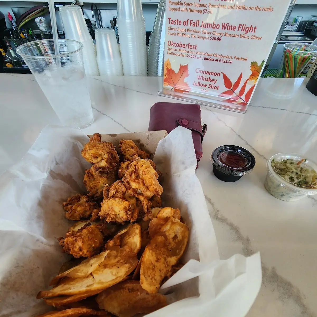 Breaded Shrimp with Homemade Chips