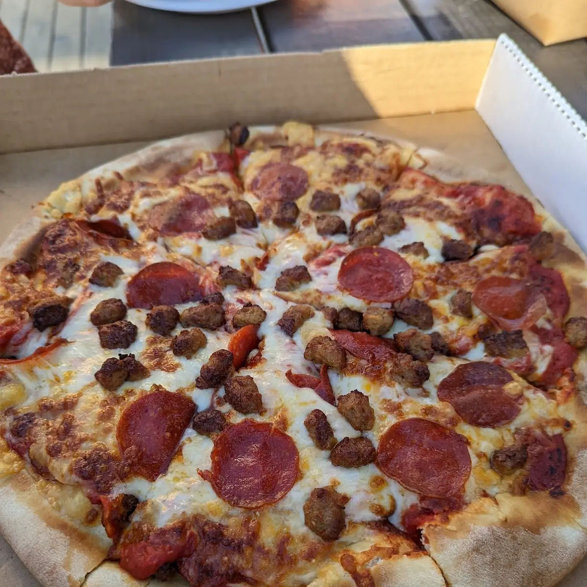 Sausage and Pepperoni Pizza