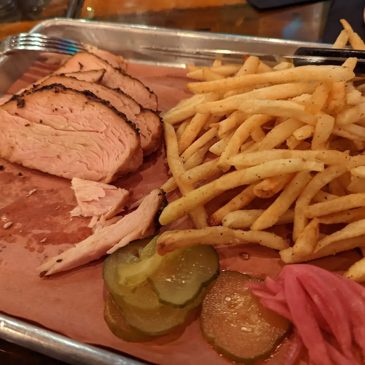 Texas Smoked Turkey with Fries