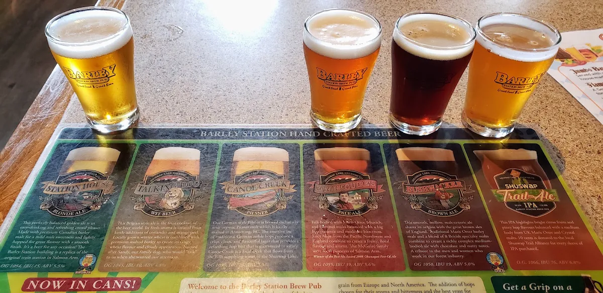 Beer Flight, Barley Station Brewpub