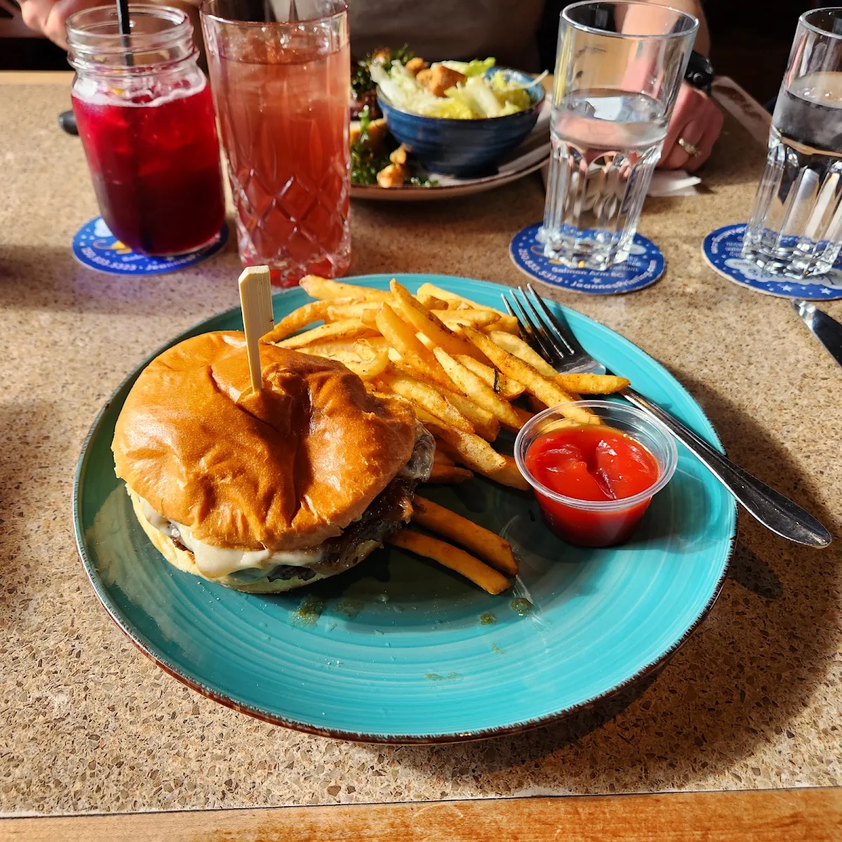 French Onion Burger, Barley Station Brewpub