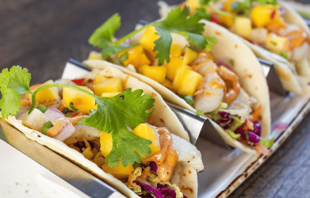 Halibut Fish Tacos, Barley Station Brewpub