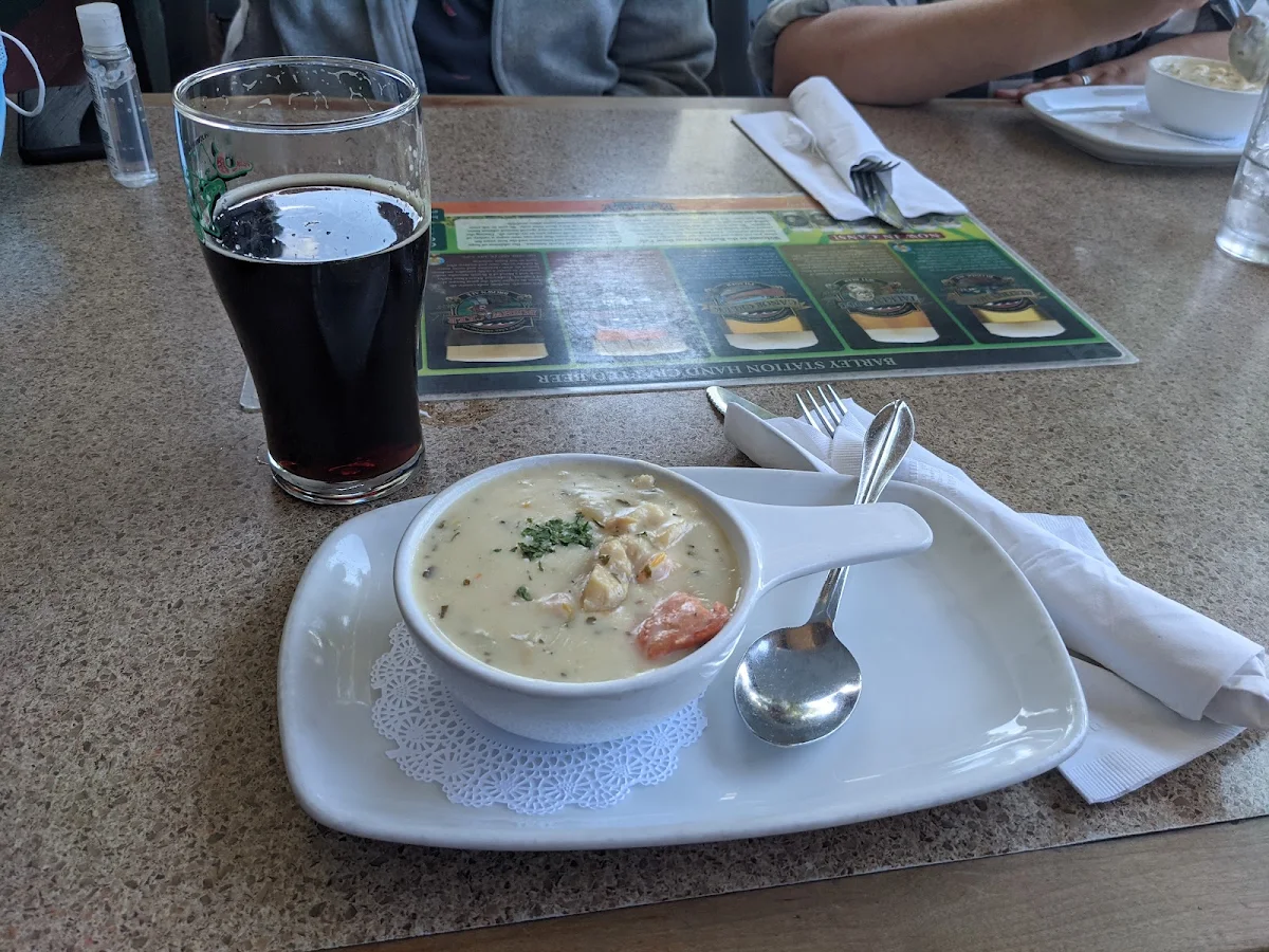New England Seafood Chowder, Barley Station Brewpub