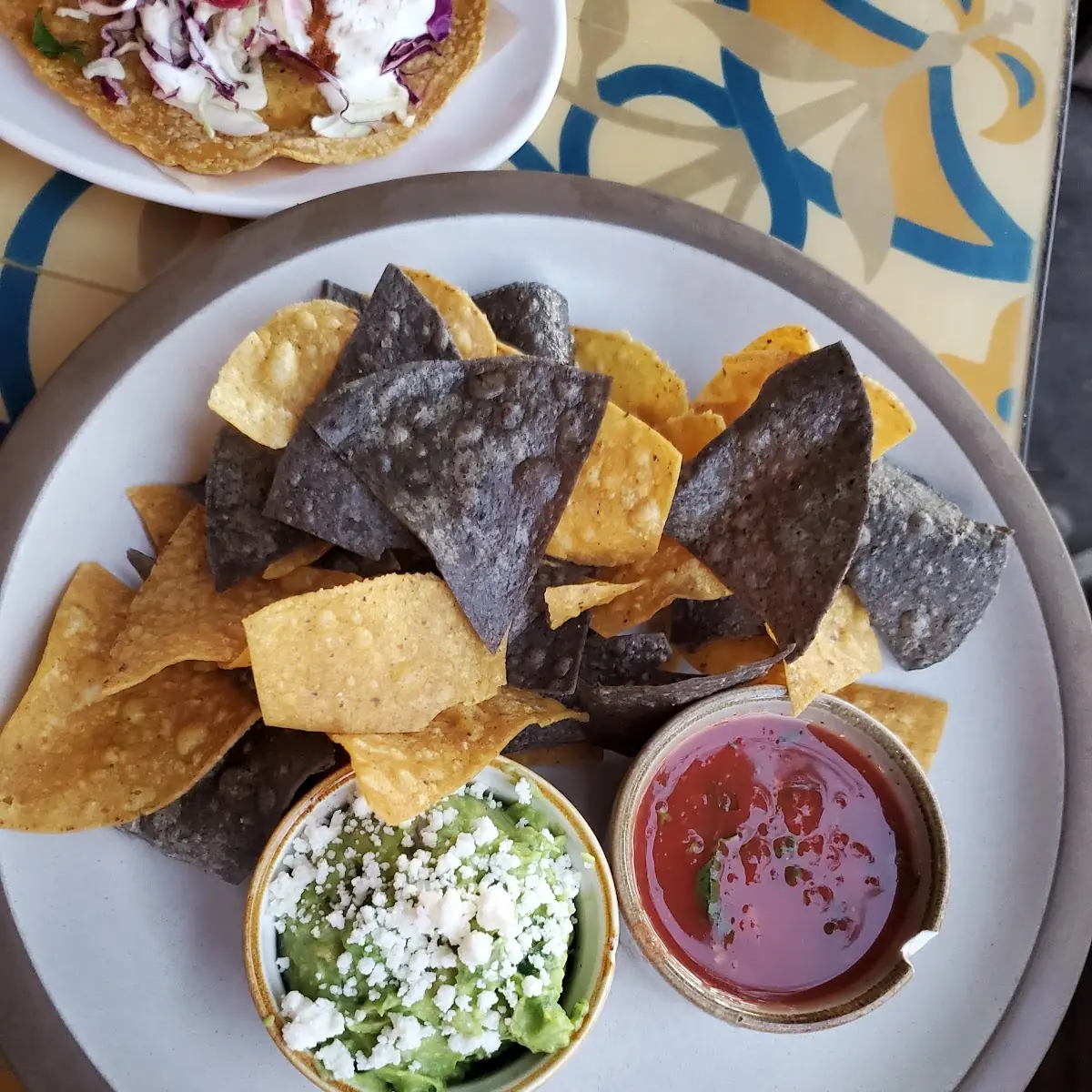 Fresh Chips and Tres Salsas