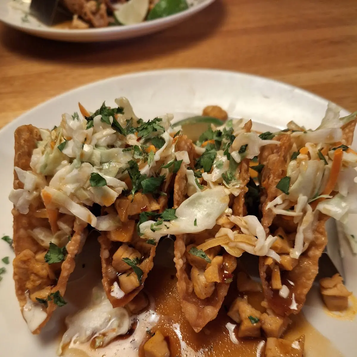 Wonton Chicken Tacos