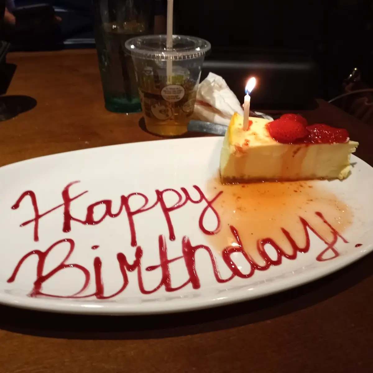My Birthday Cheese Cake Slice