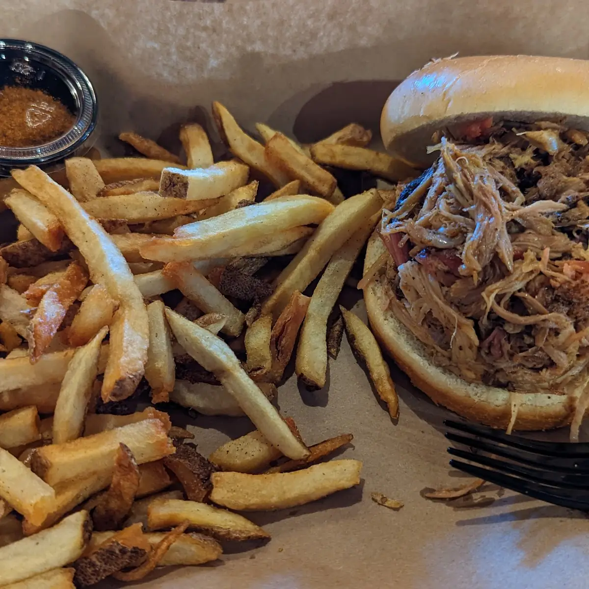 Pulled Pork Sandwich with Fries