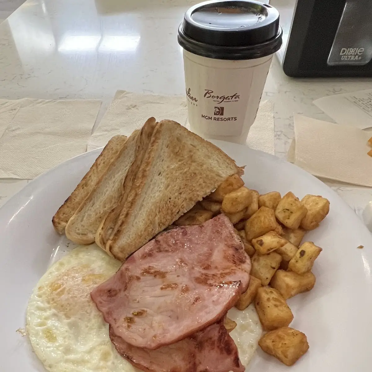 Two Eggs with Ham