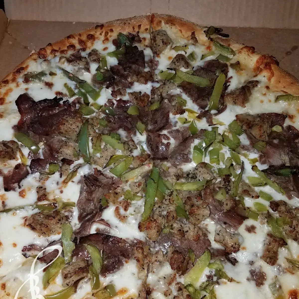 Steak Bell Pepper and White Sauce