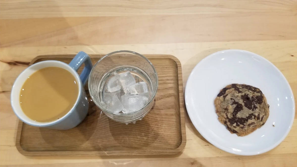 Coffee with a Chocolate Chip Cookie