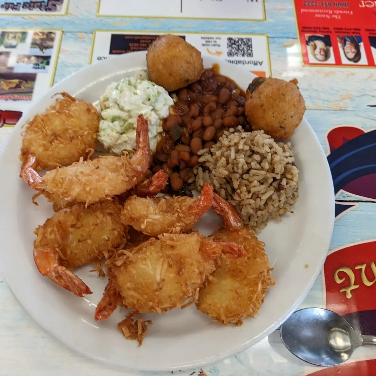 Coconut Shrimp Dinner