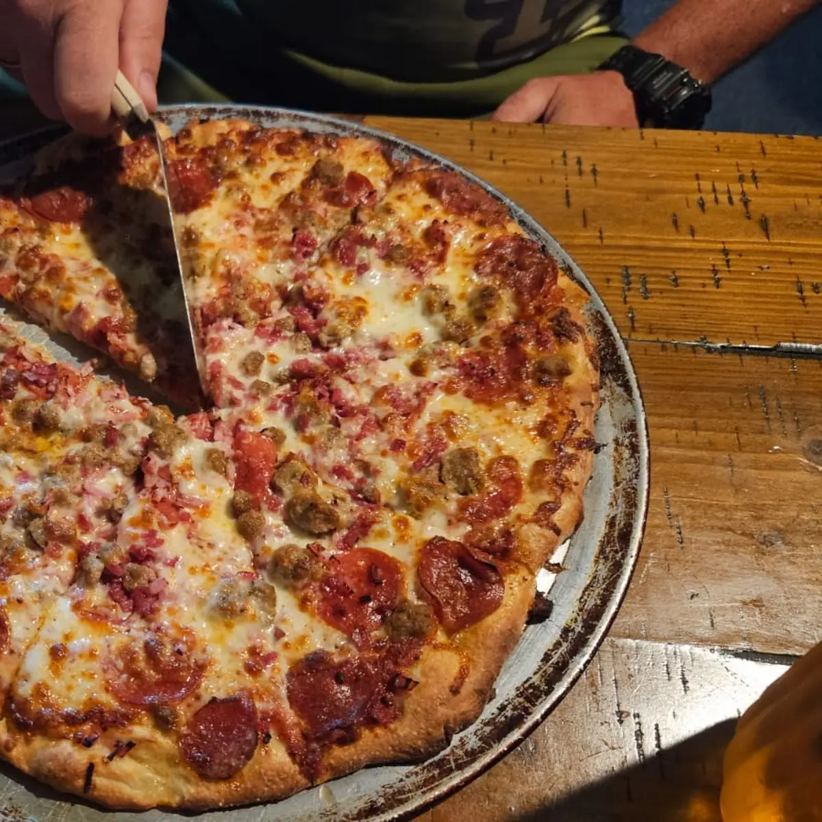 Pizza with Roast Beef