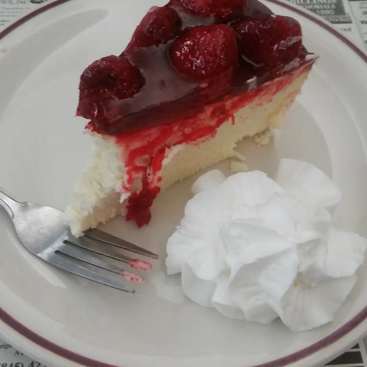Fresh Strawberry Cheesecake