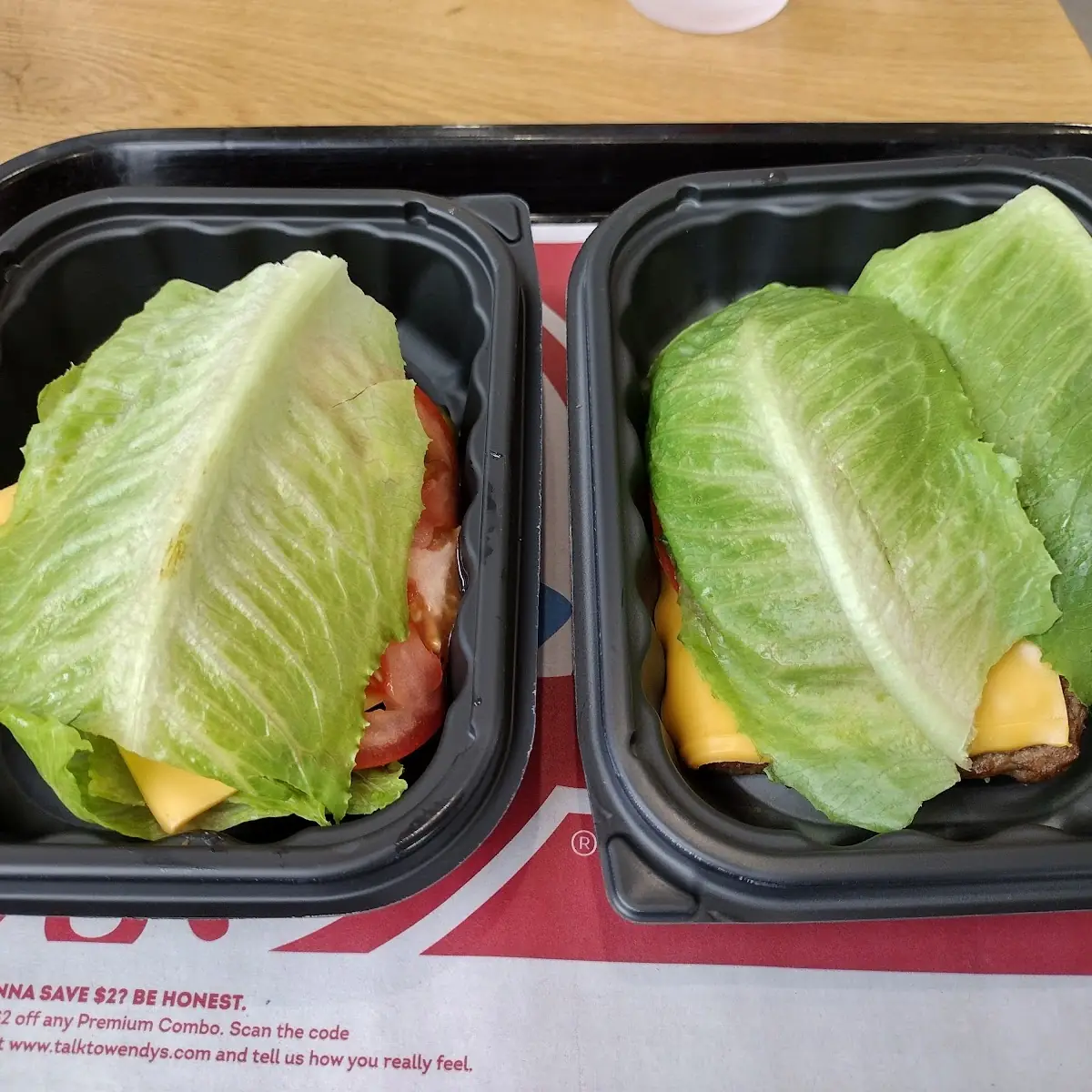 Lettuce Wrapped Cheese Burger