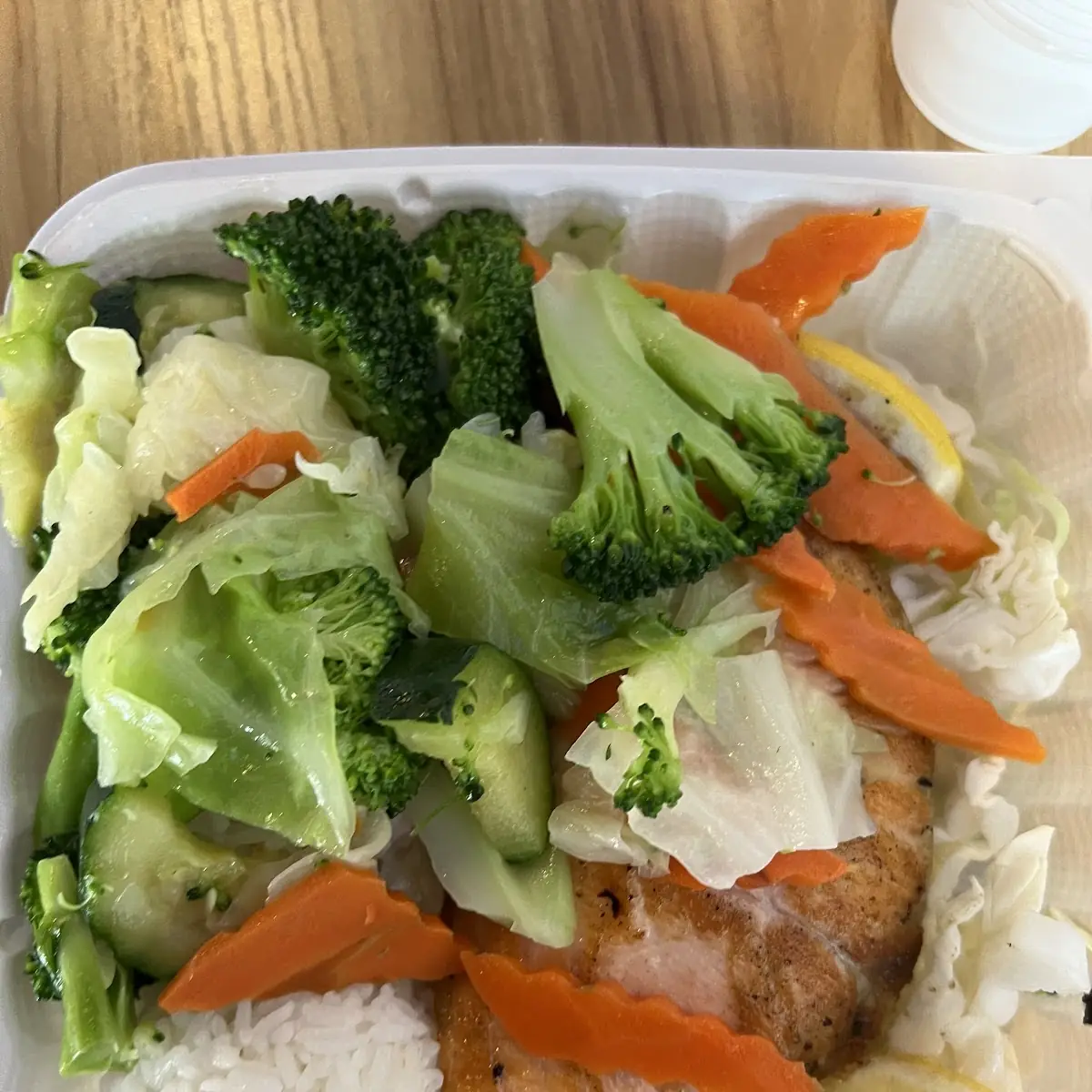 Grilled Salmon and Rice