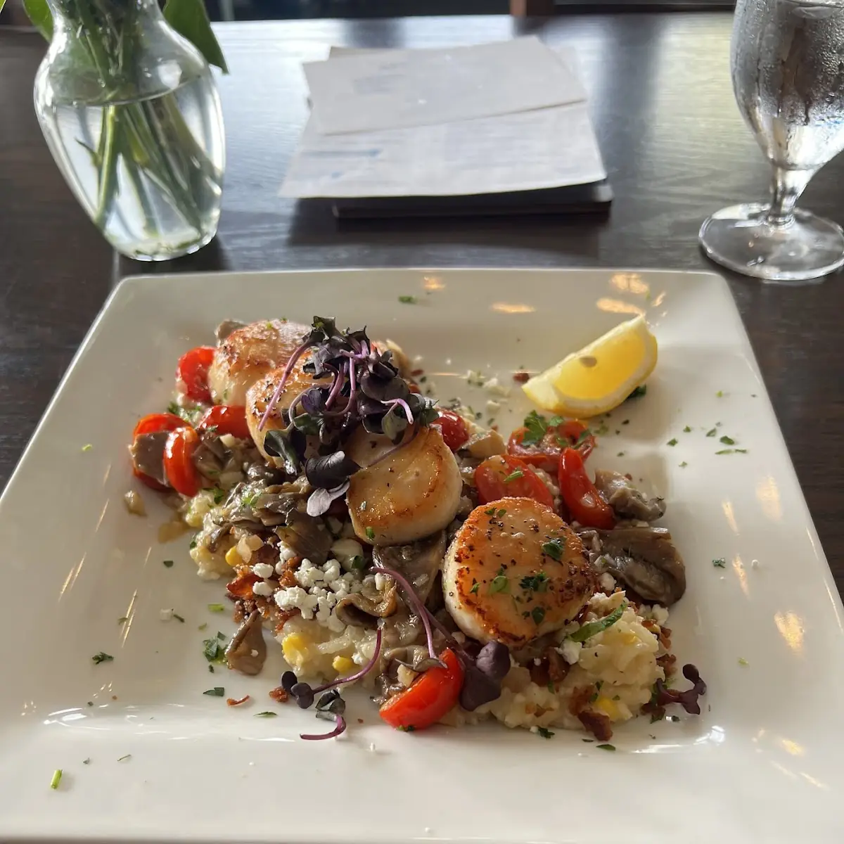 Mushrooms and Goat Cheese