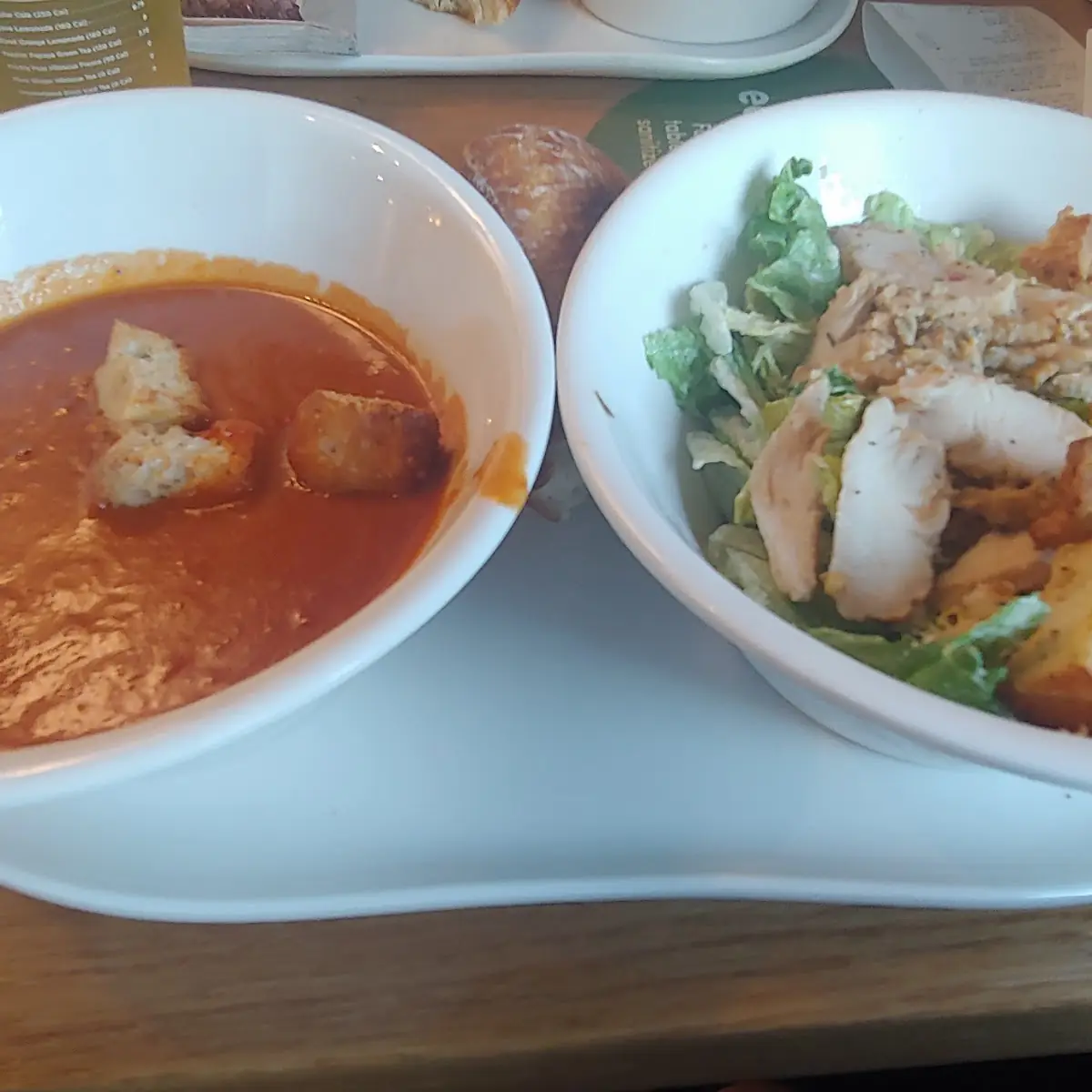 Tomato Soup and Salade César