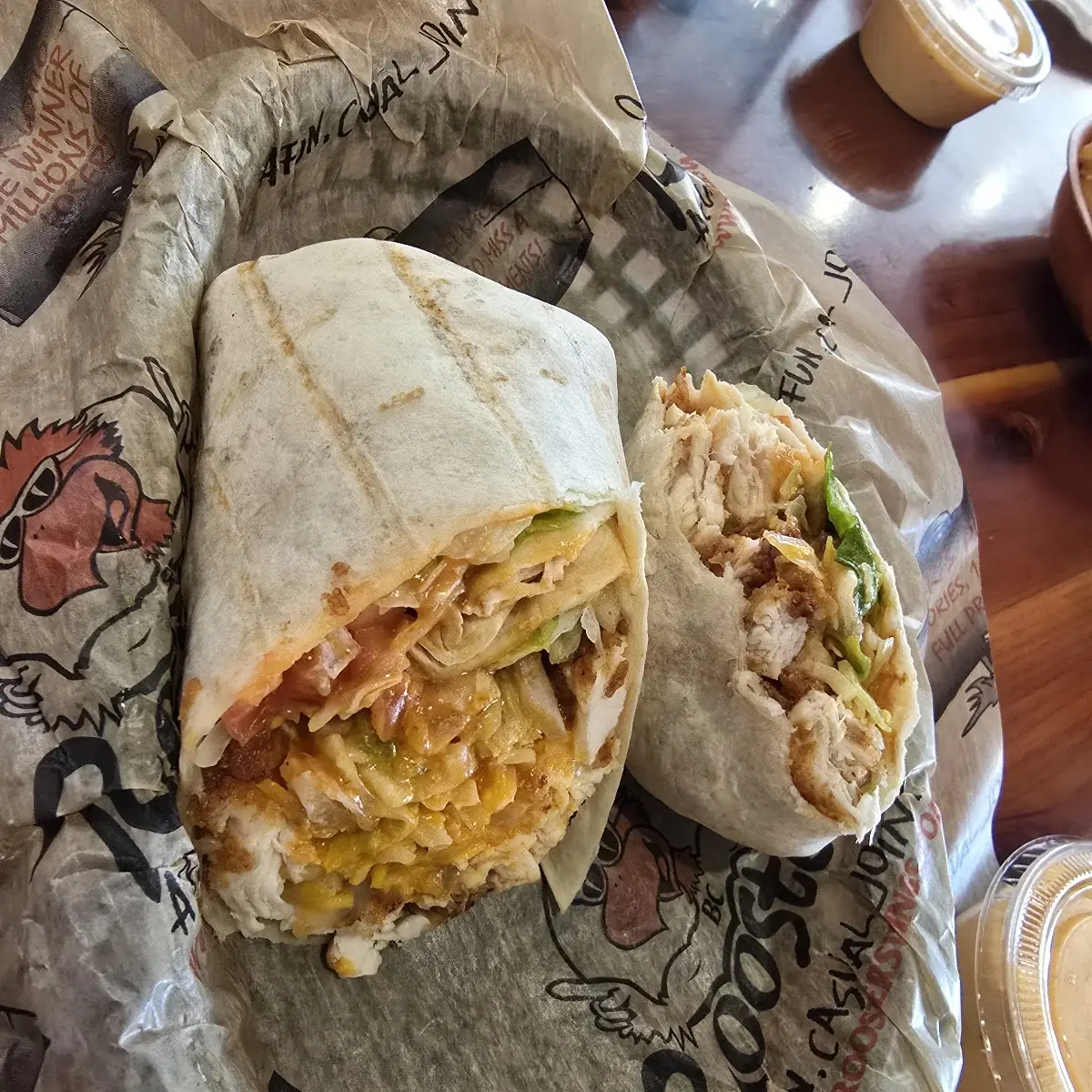 Rooster Chicken Wrap
