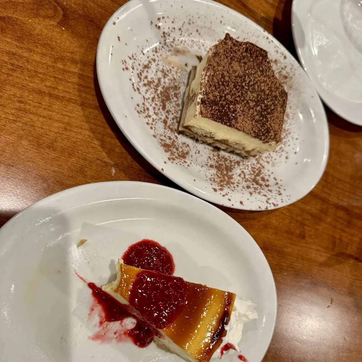Tiramisu and Cheese Cake