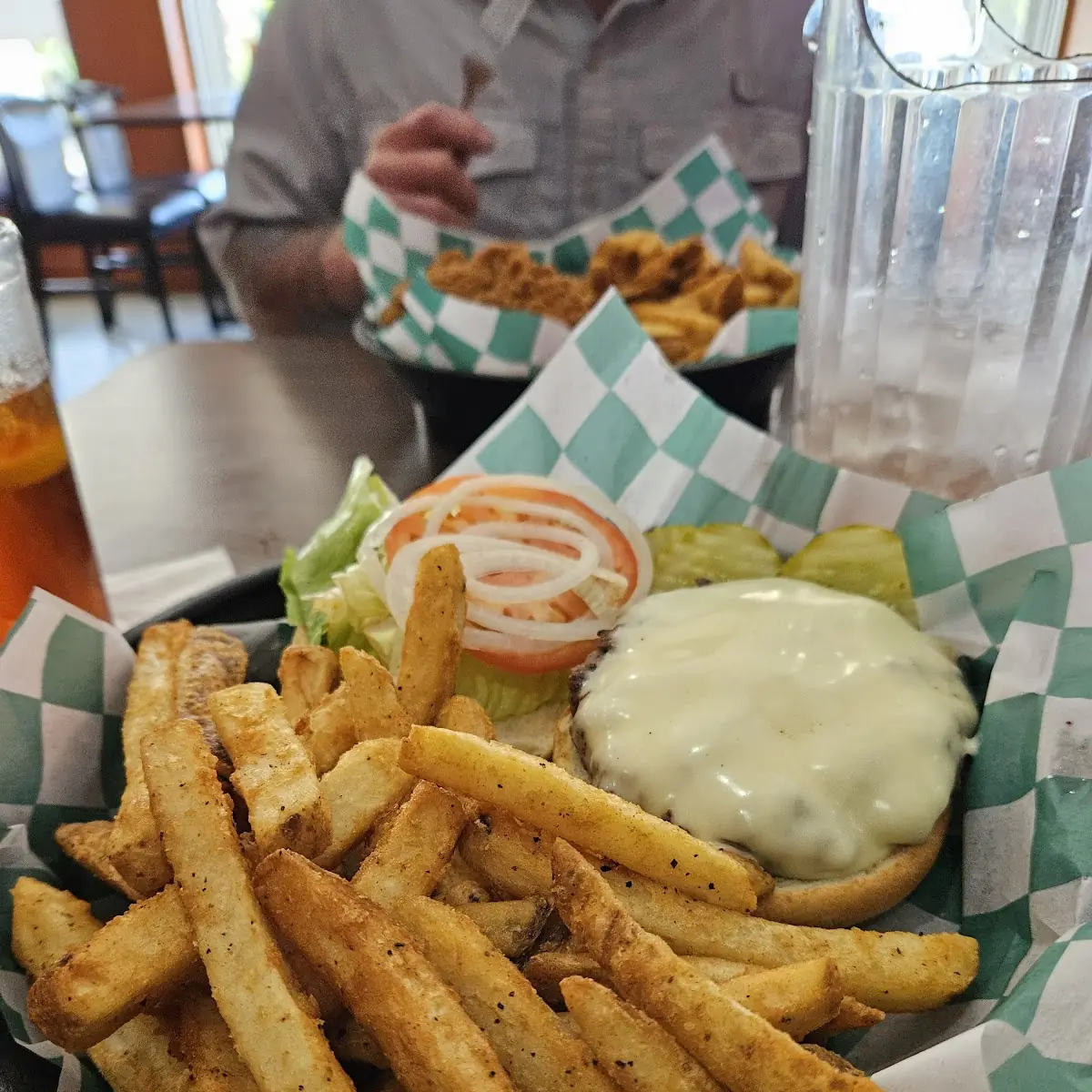 Cheese Burger with Fries