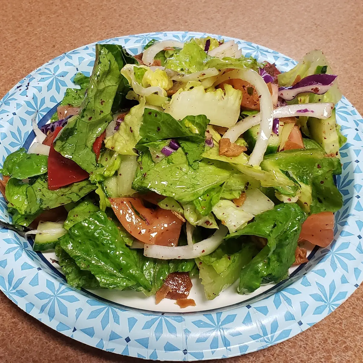 Mujadara with Salad and Soup