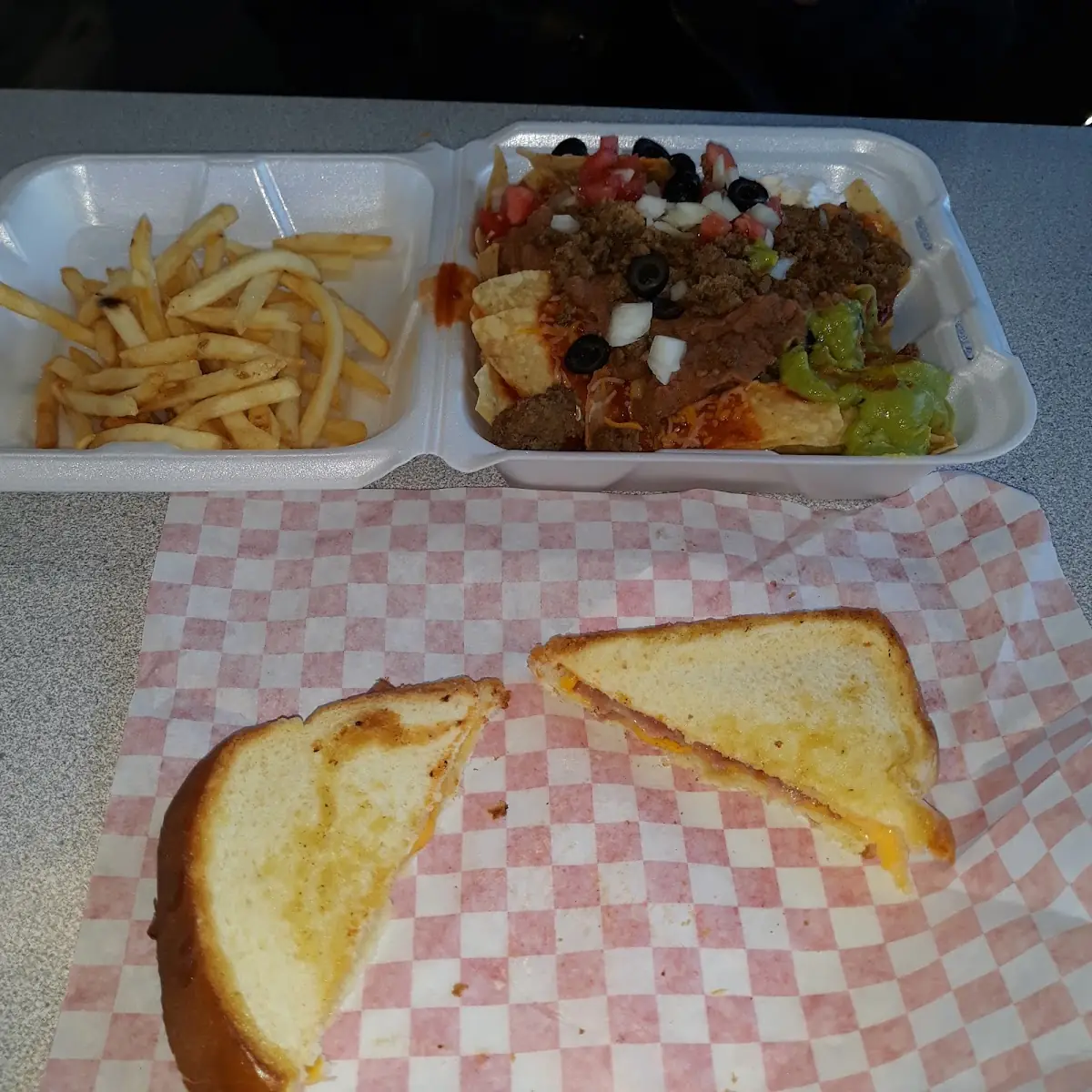 Grilled Cheese and Taco Salad