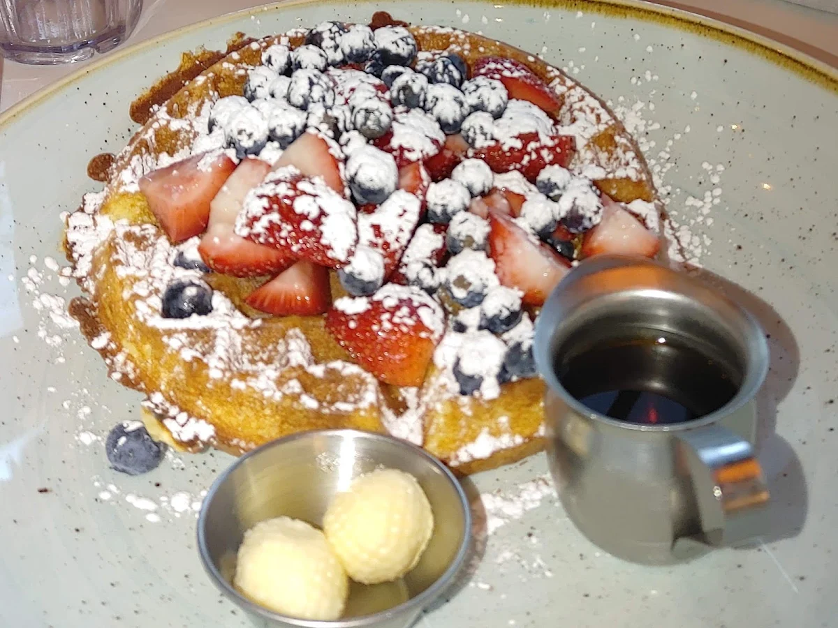 Belgian Waffle with Berries