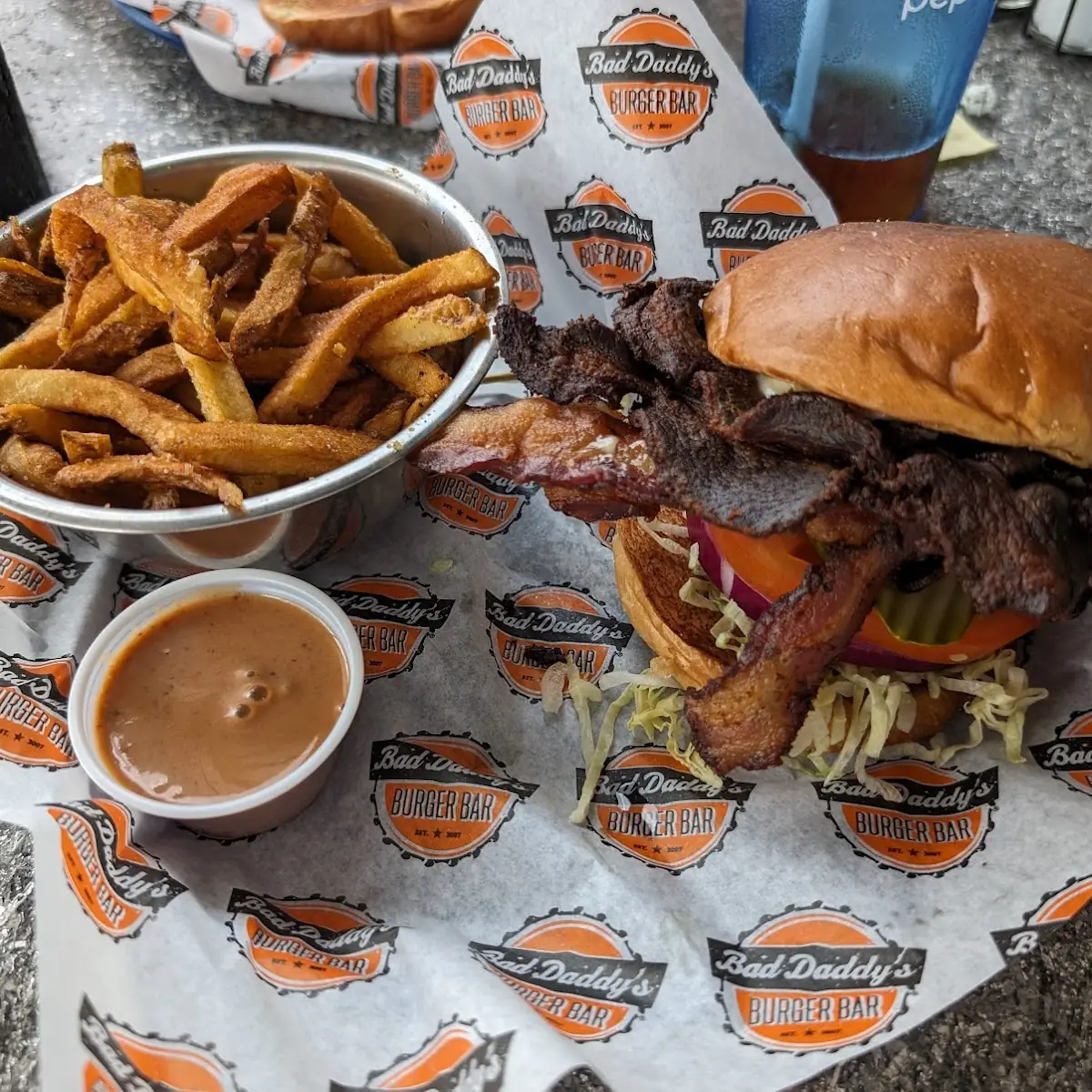 Bacon Cheeseburger on Steroids with Extra Bacon and Replace TGE Beef Patty with Bacon Quincy's blt