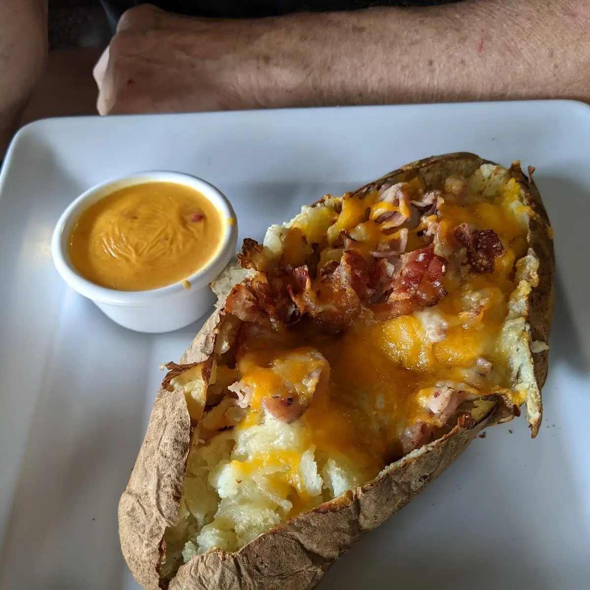 Loaded Baked Potato and Rotel Cheese