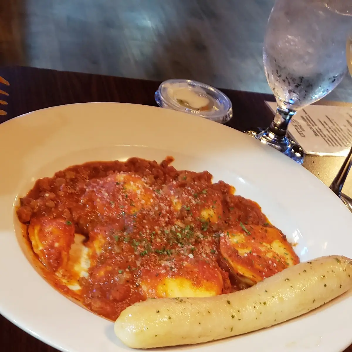Ravioli with Meat Sauce