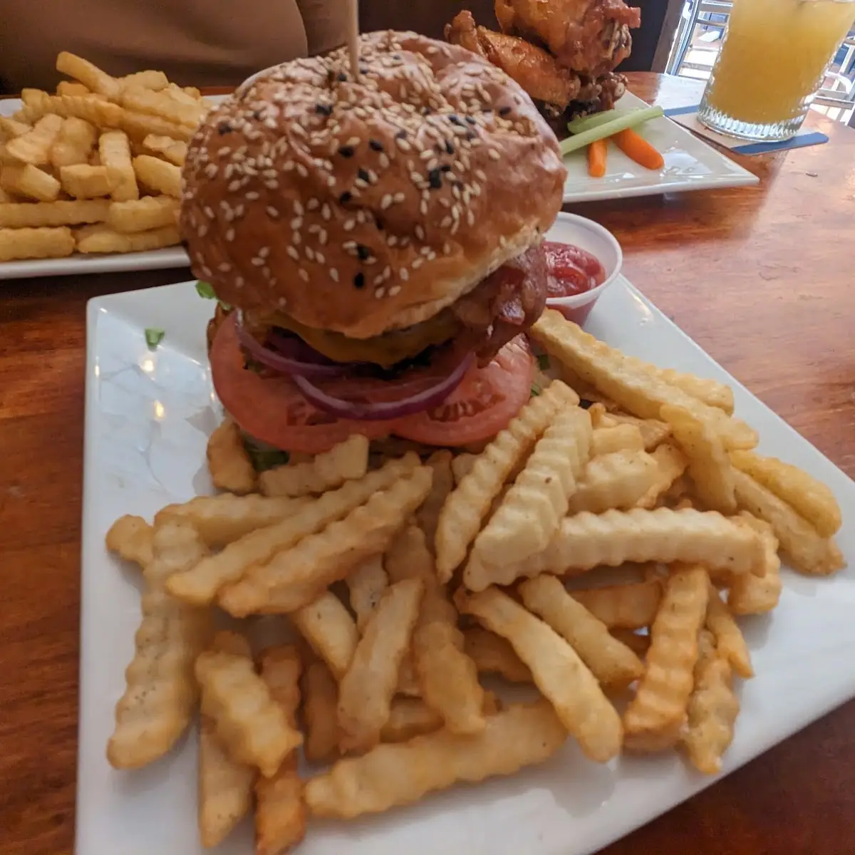 Burger and Fries