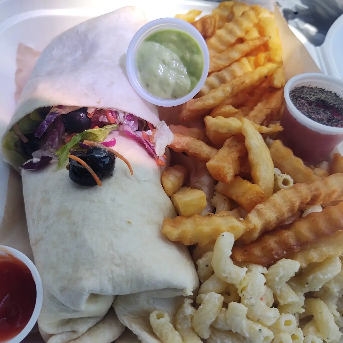 Greek Chicken Salad Wrap Meal