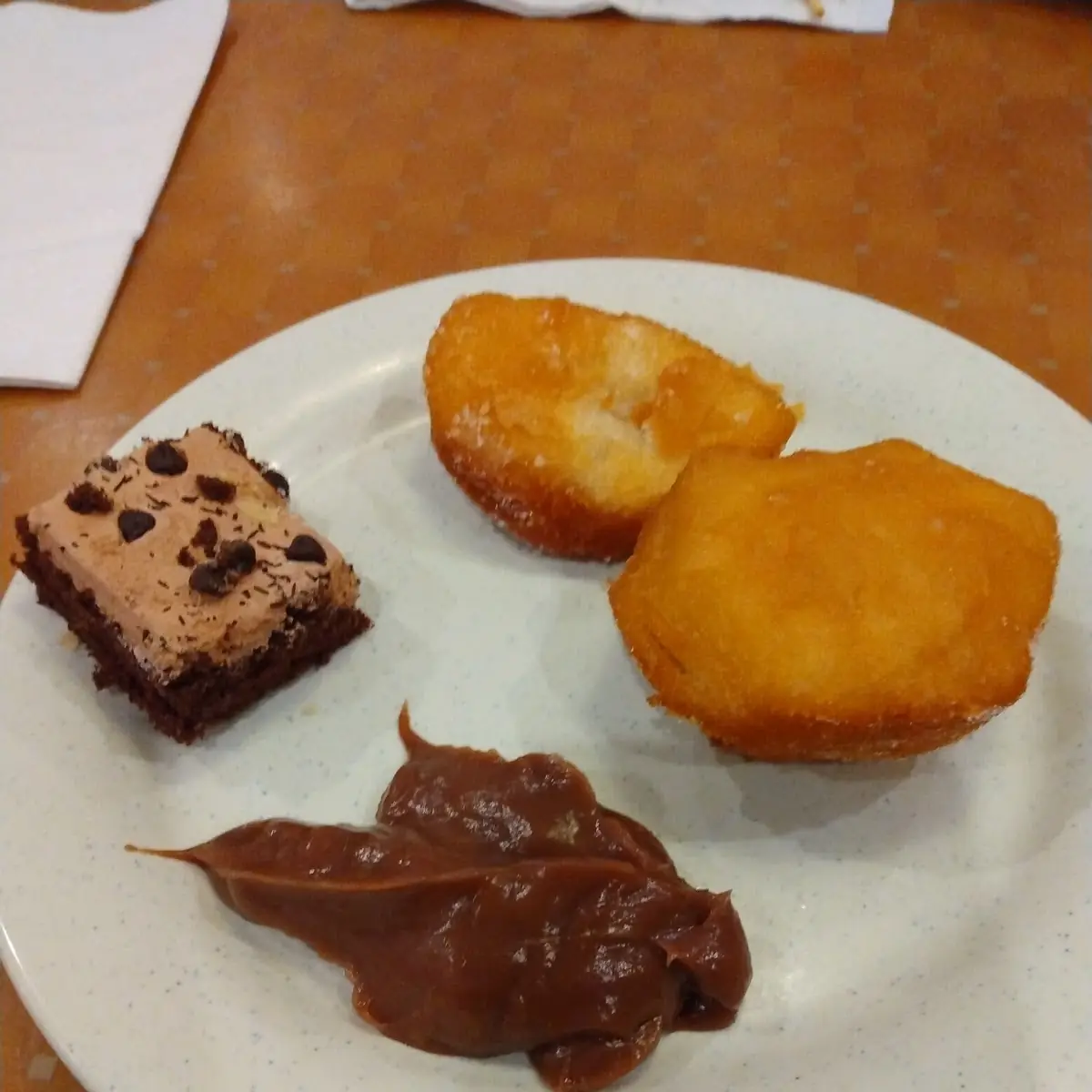 Chinese Donut Chocolate Pudding