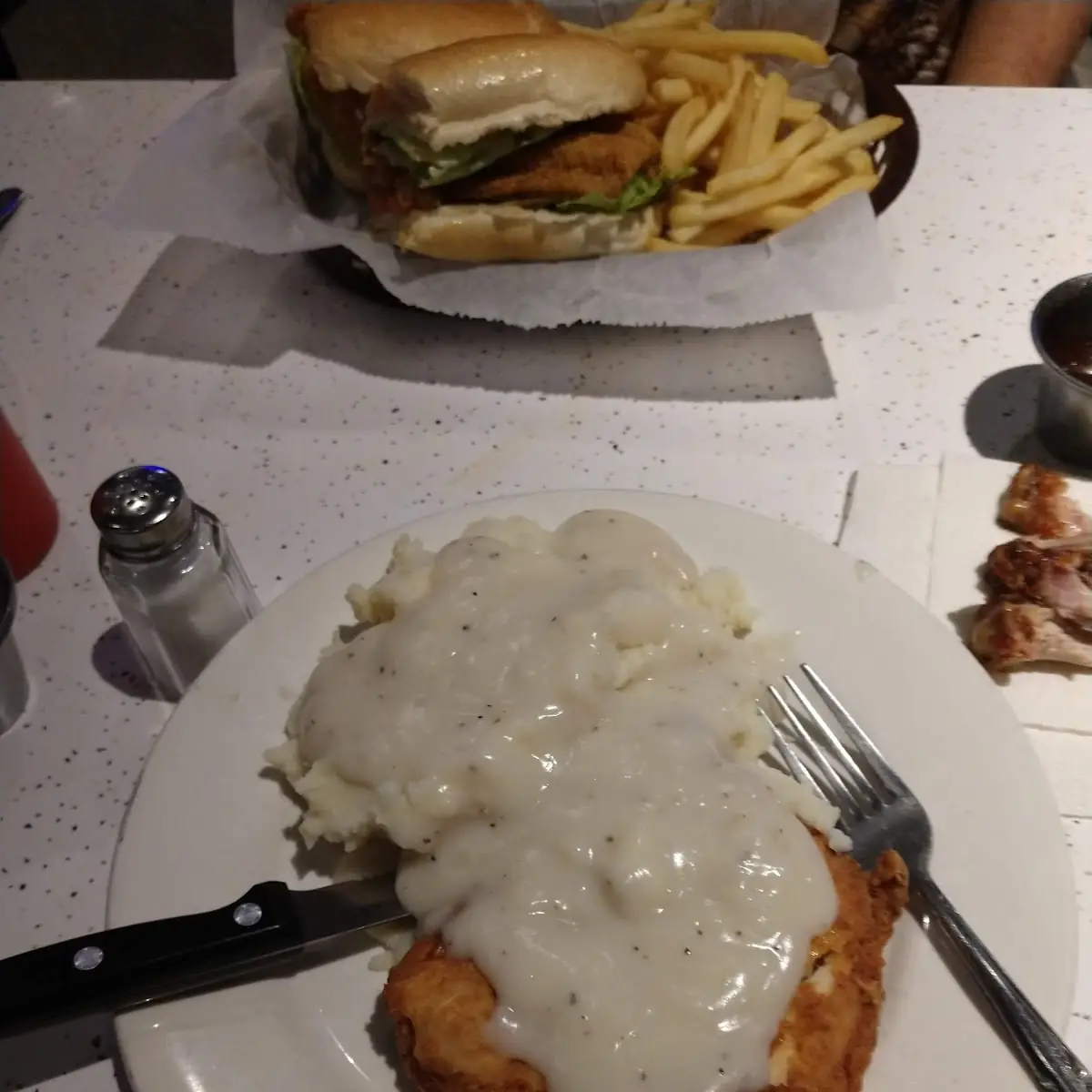 Chicken Fried Steak and Mashed Potatoes with Gravy