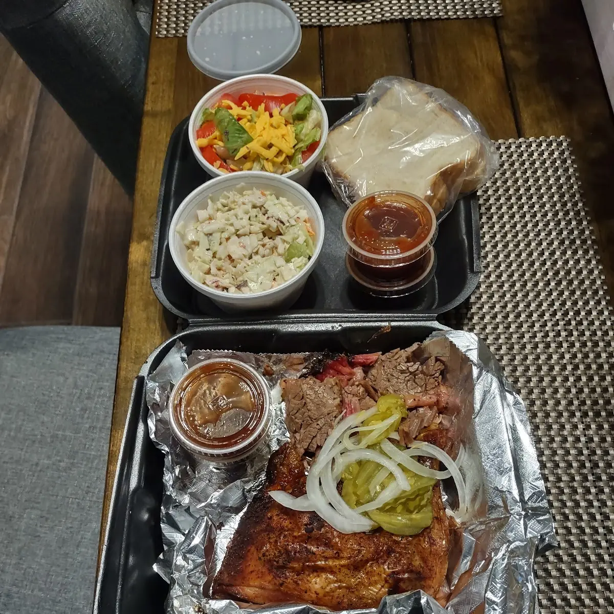 Brisket and Chicken Plate with Two Sides